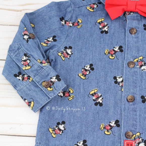 Baby Boy Mickey Mouse 2 Piece Shirt set - Picture 3 of 5
